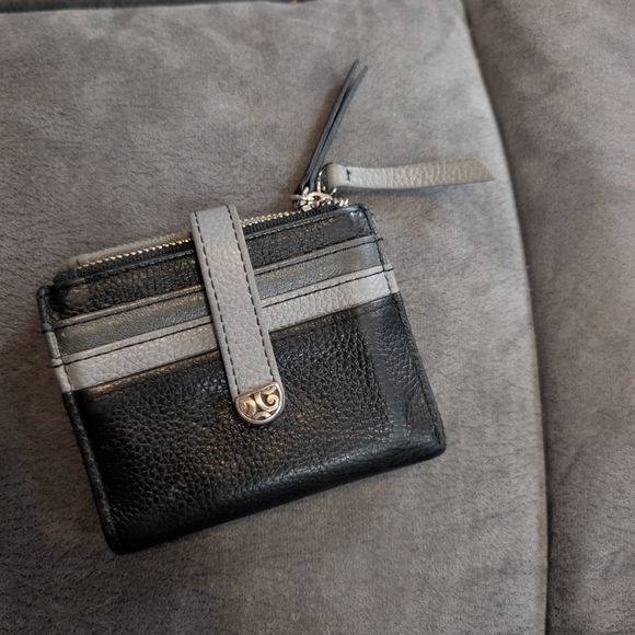 Brighton Barbados Credit Card Wallet Black N Grey 🩶 - Picture 3 of 11